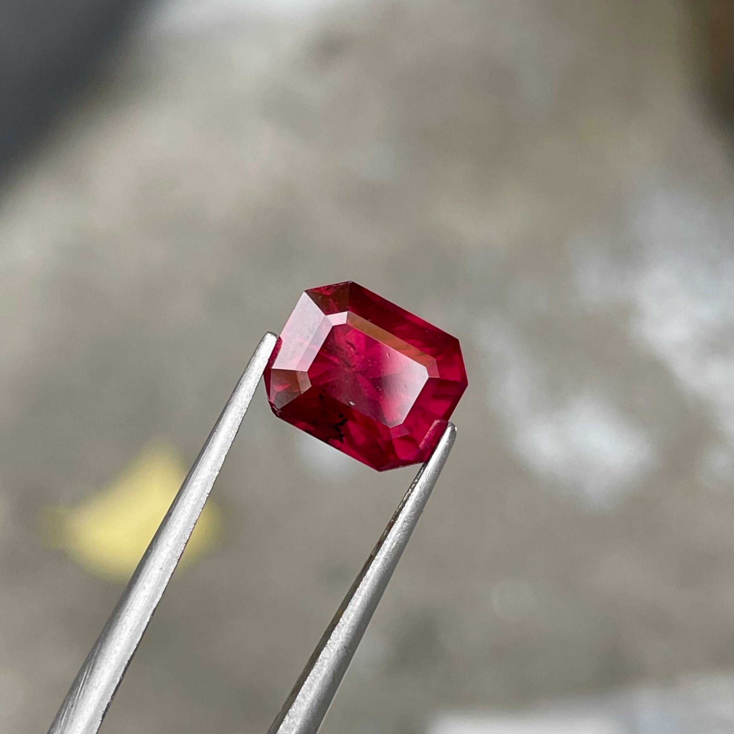 3.12 Carats Deep Red Garnet