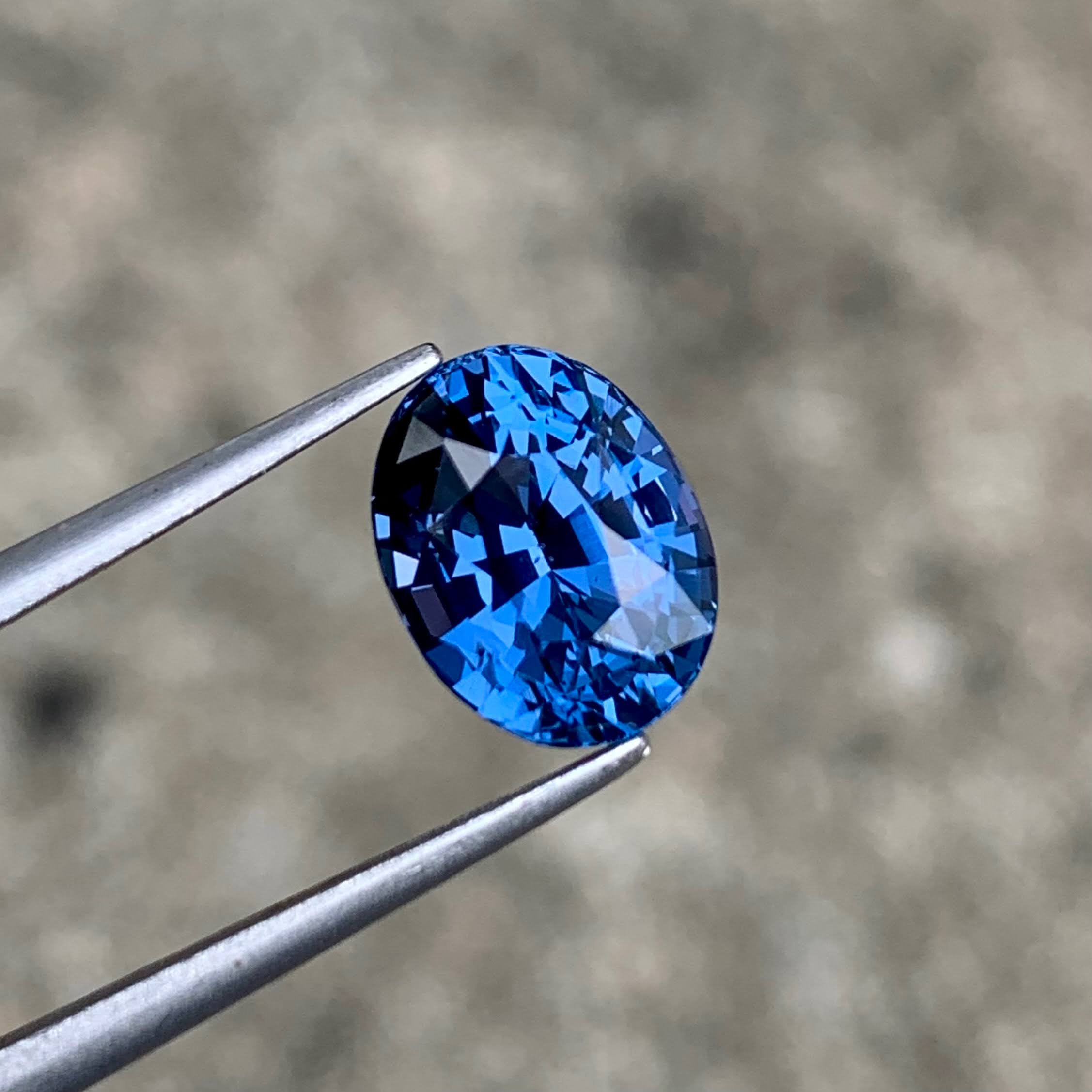 3.27Ct Certified Vivid Blue Cobalt Spinel