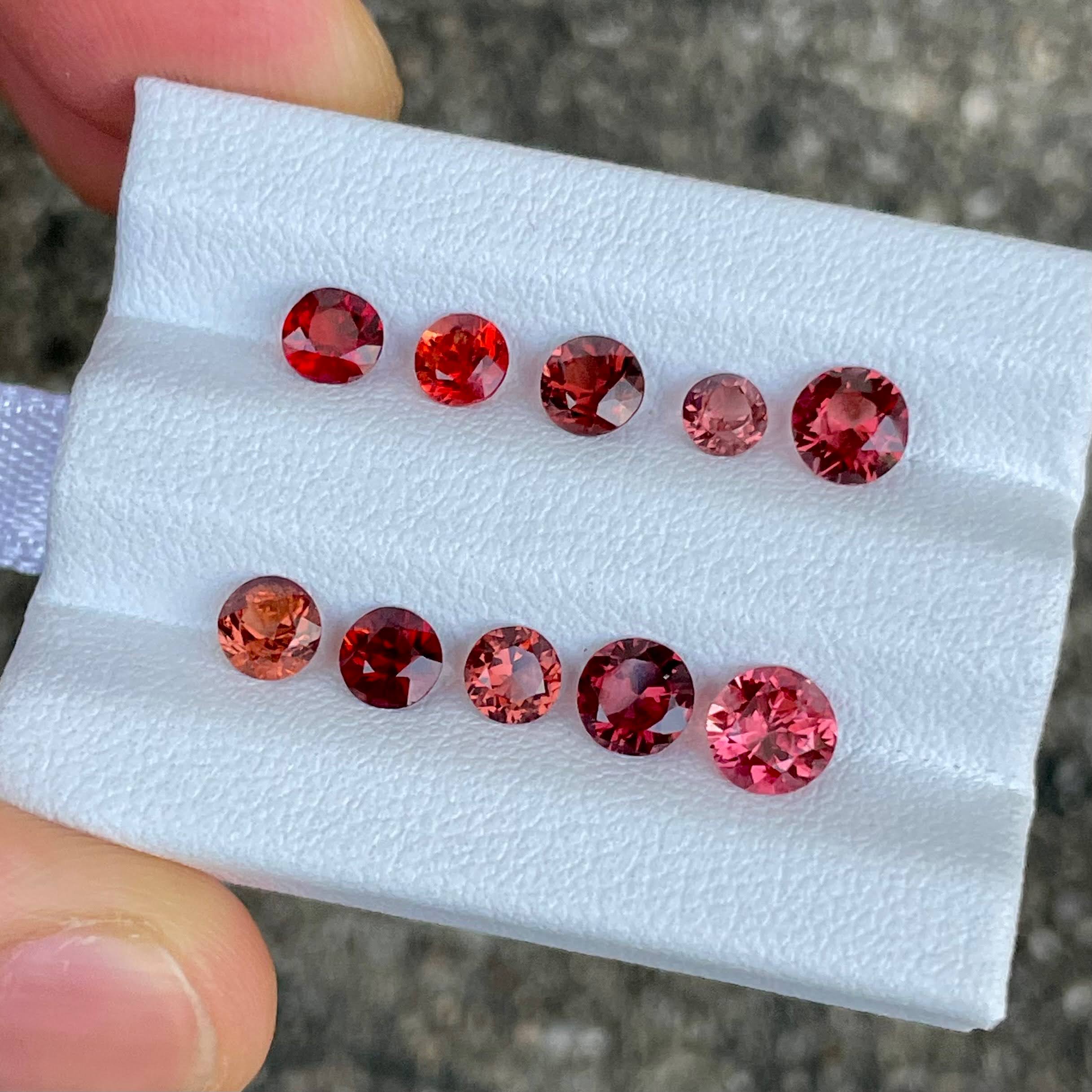 3.89 carats 10 Piece Spinel Gems Lot 