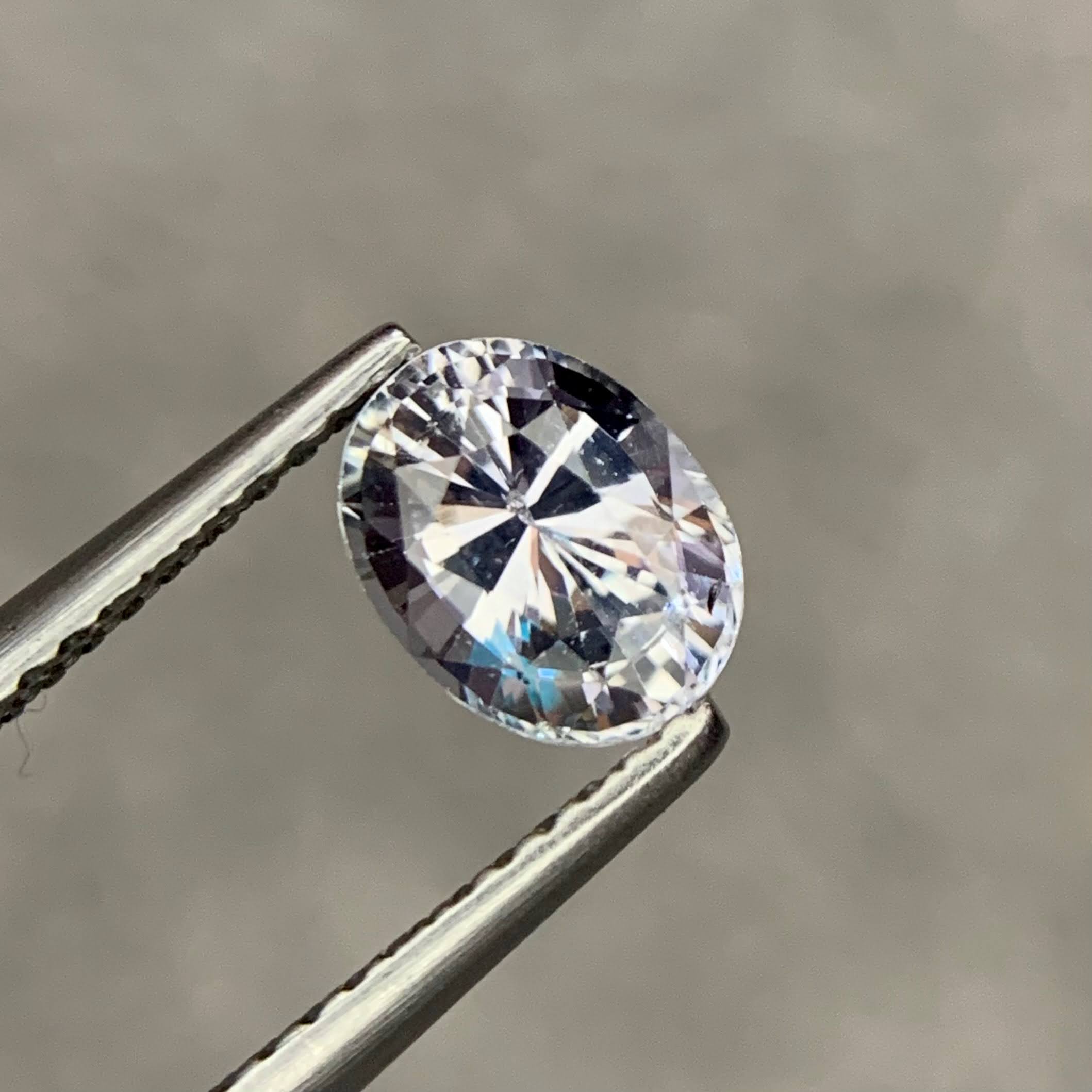 1.37 Ct White Sapphire Oval Cut