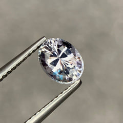 1.37 Ct White Sapphire Oval Cut