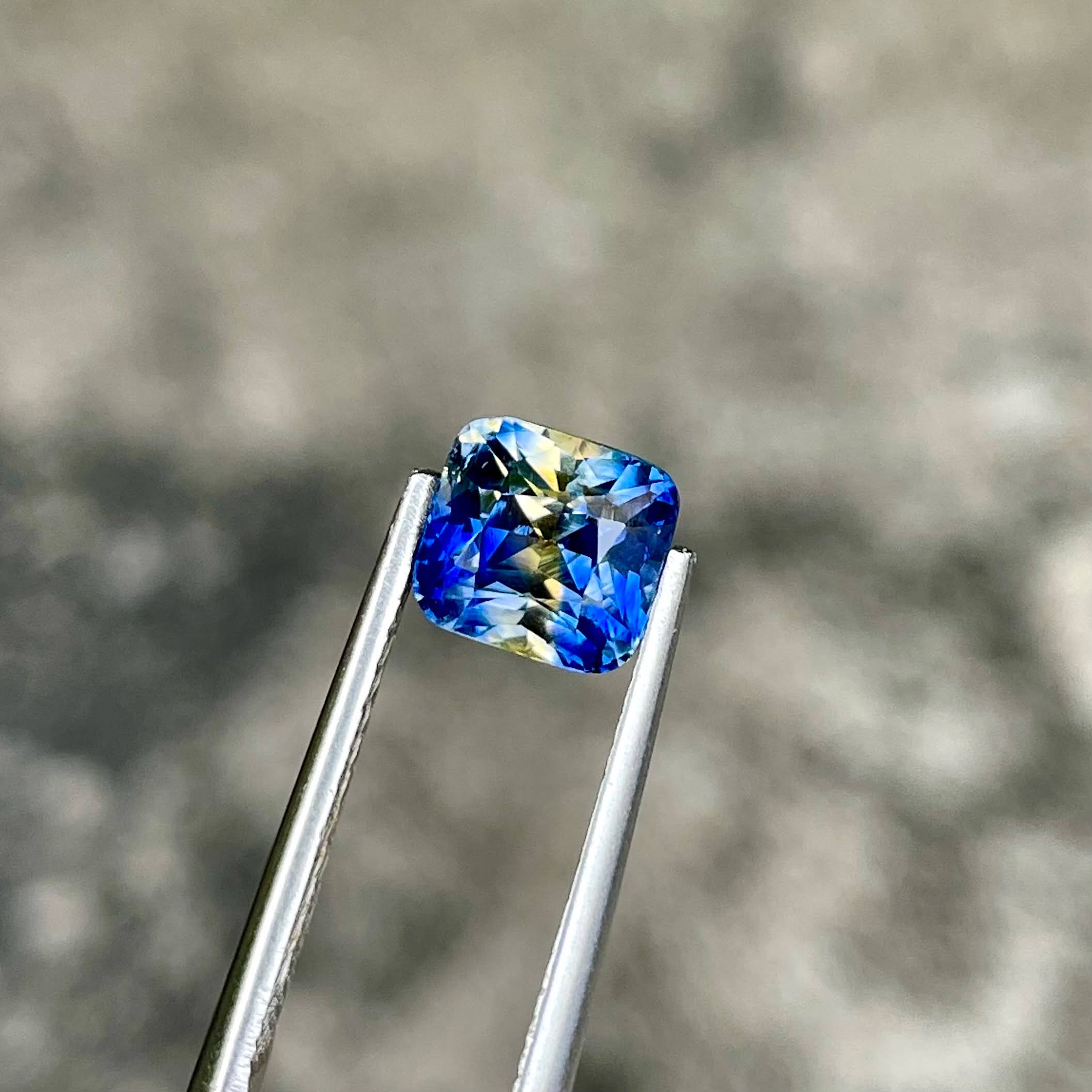 2.16 Carats Blue Parti Sapphire Stone