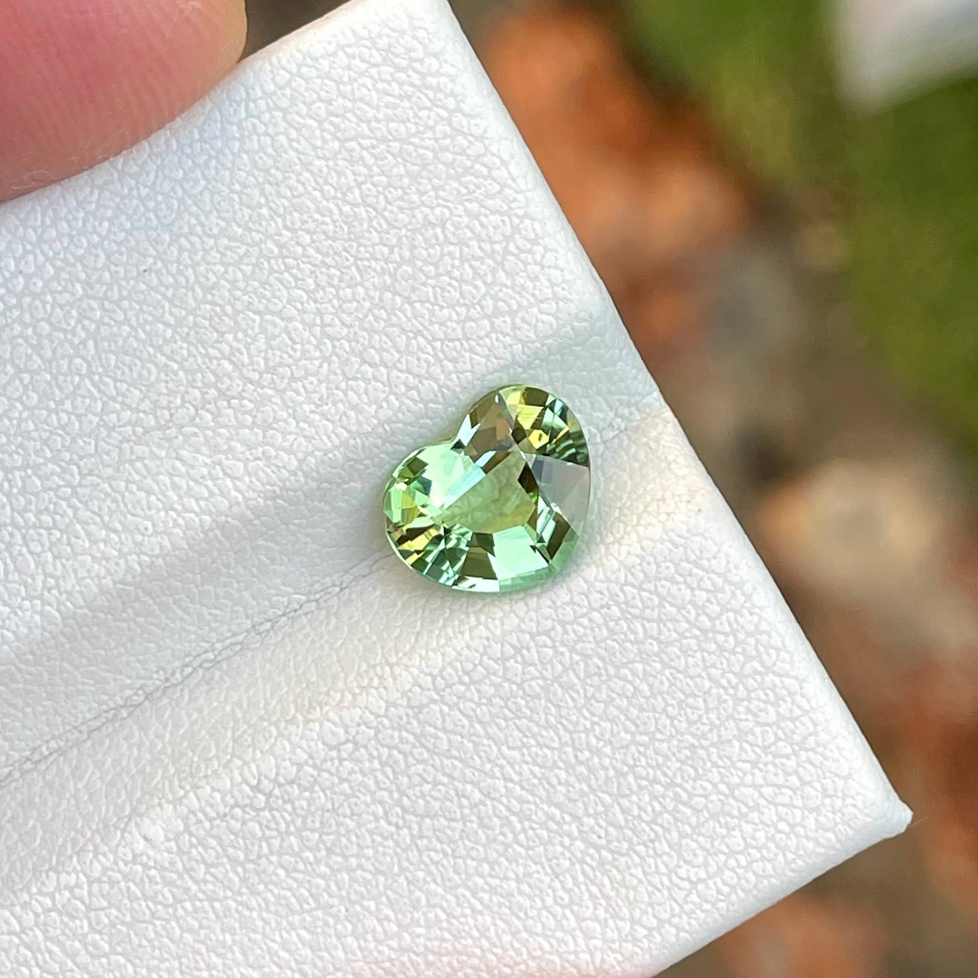 2.05 Carat Mint Green Tourmaline Stone