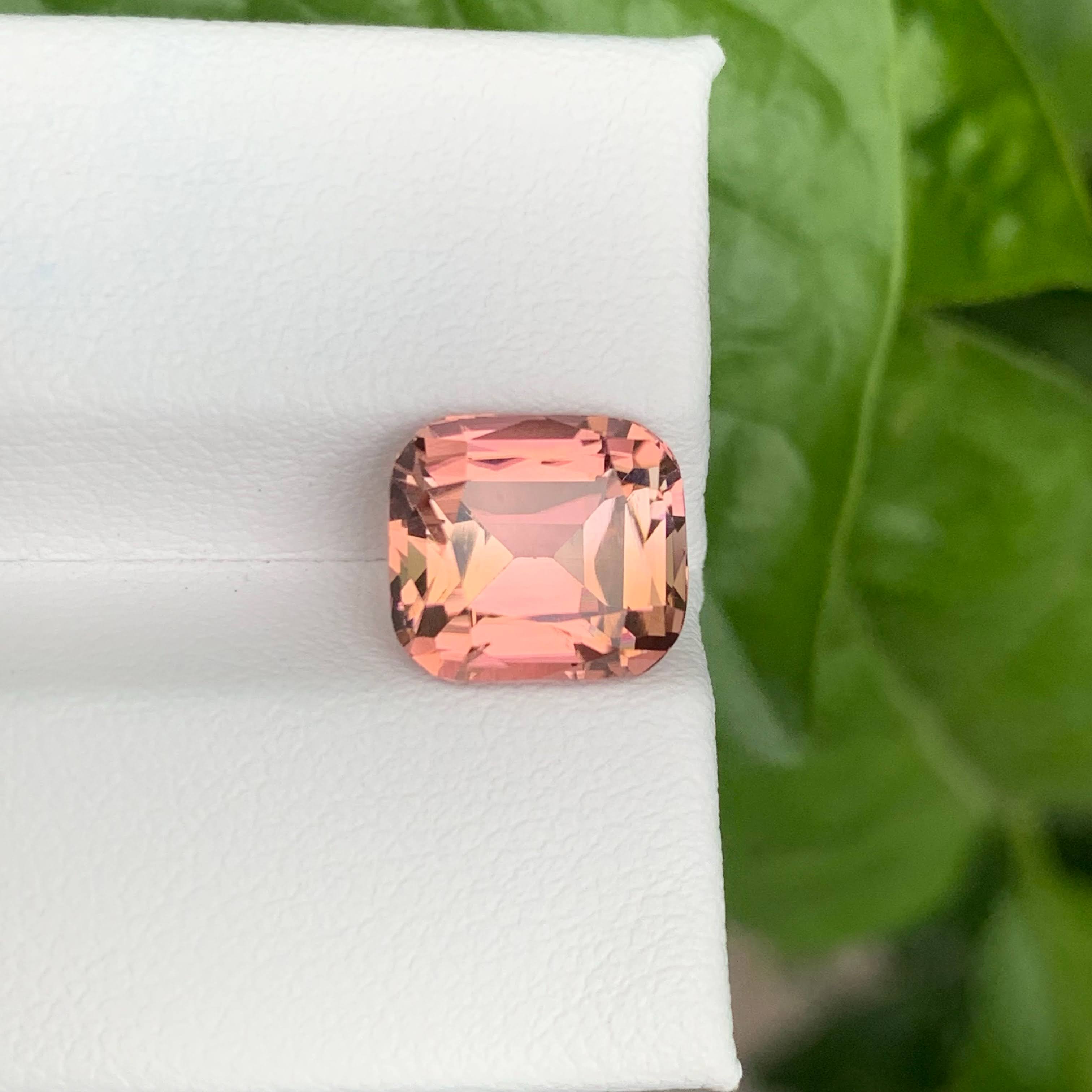 4.35 Carat Pink Tourmaline Cushion Gem