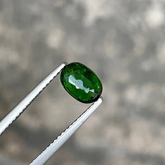 1.30 carats Green Tsavorite Garnet Stone Oval Cut Tanzanian Gemstone