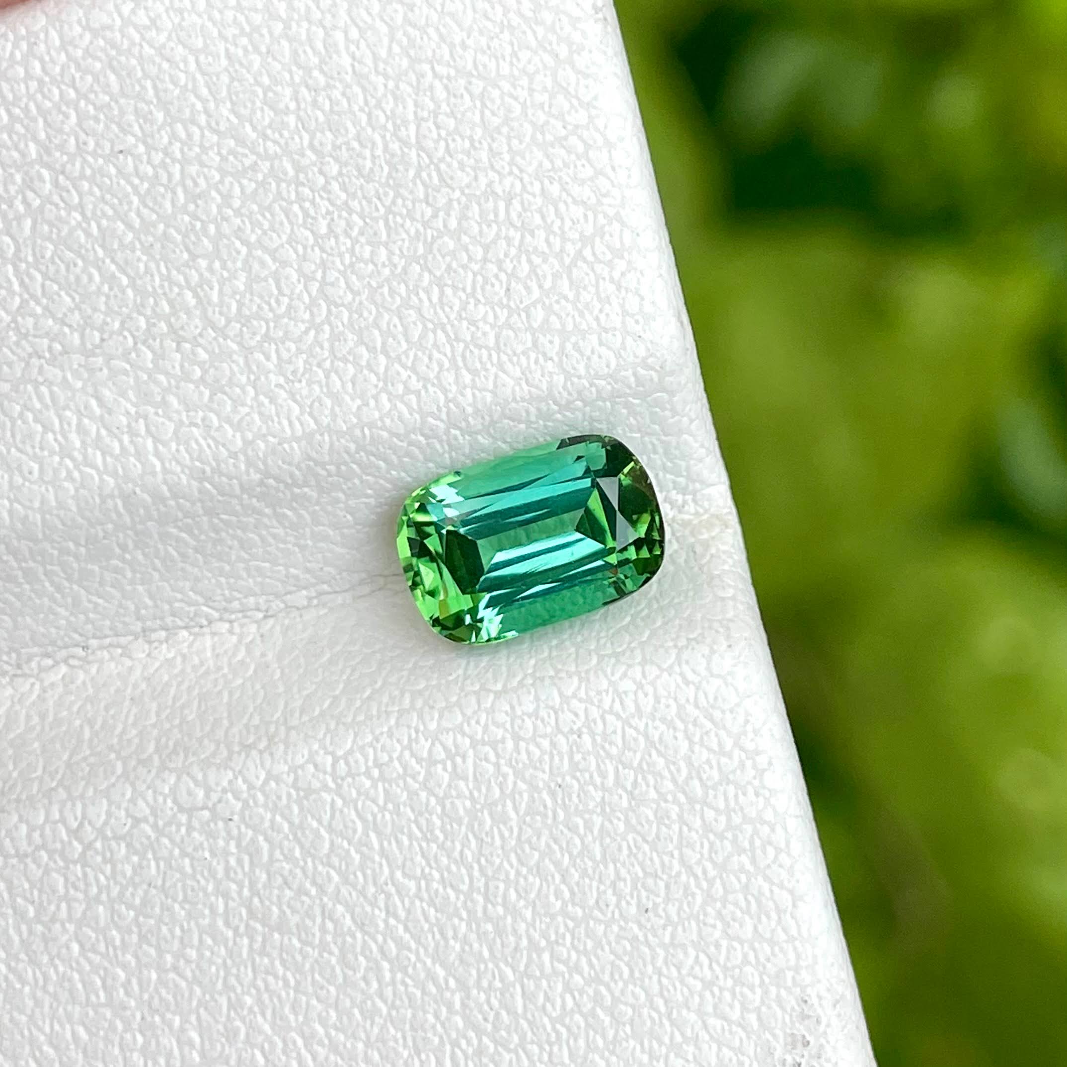 1.70 Carat Mint Green Tourmaline Stone