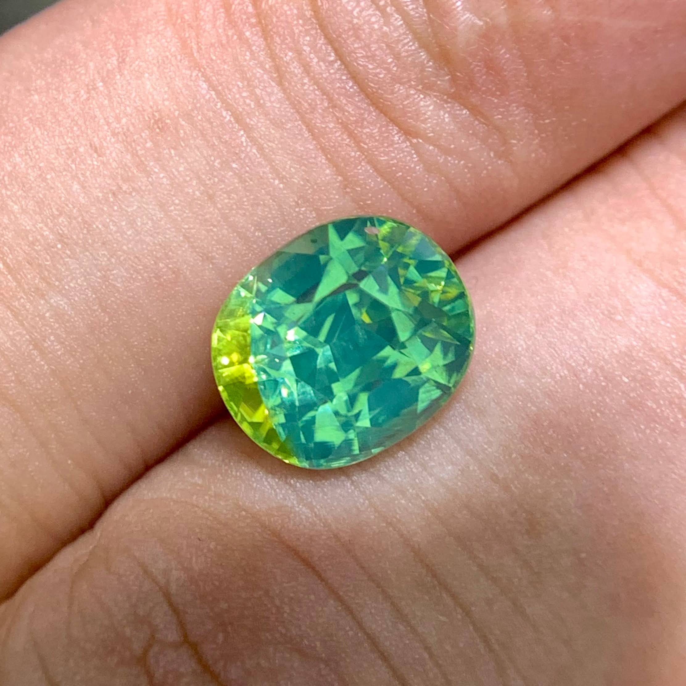 4-55-carats-opalescent-bicolor-zircon-cushion-modified-cut-african-gemstone