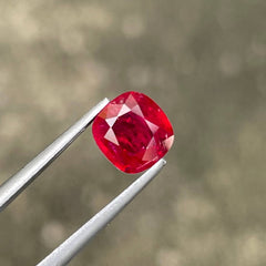 Open red Ruby from Mozambique