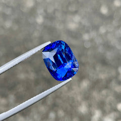 6.96 Carats Intense Blue Sapphire Gem