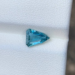 1.02 Ct Intense Blue Aquamarine Trilliant