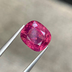 3.22ct Reddish Pink Spinel Cushion Cut