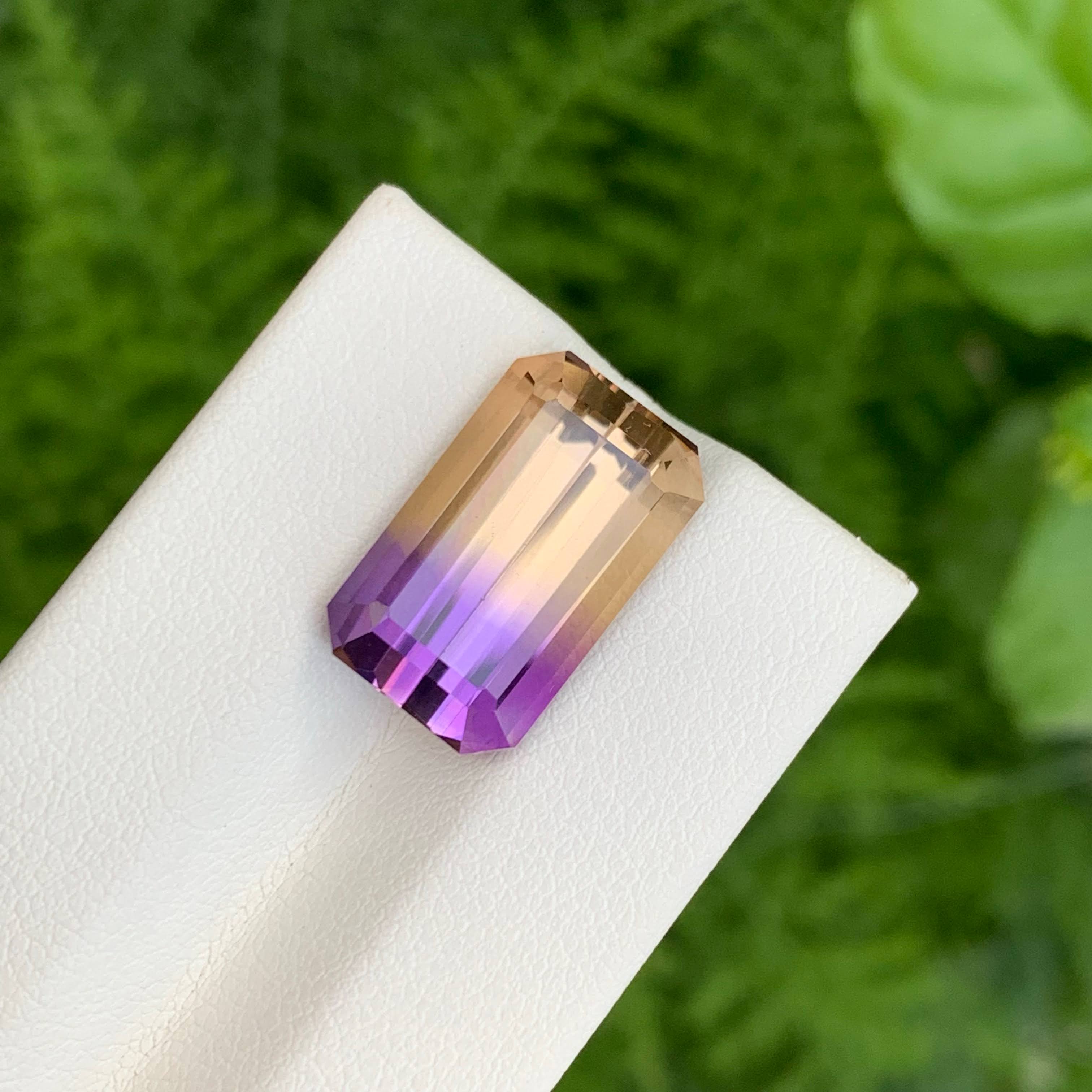 9.95 Carats Bi Color Ametrine Stone
