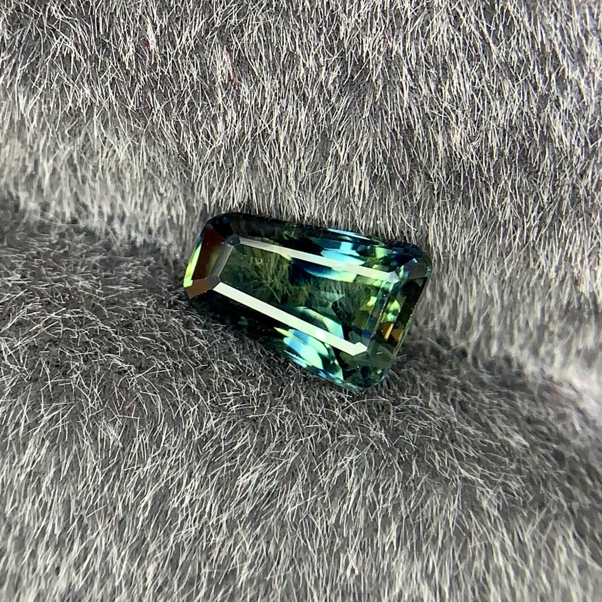1.53 Ct Teal Sapphire Irregular Shape