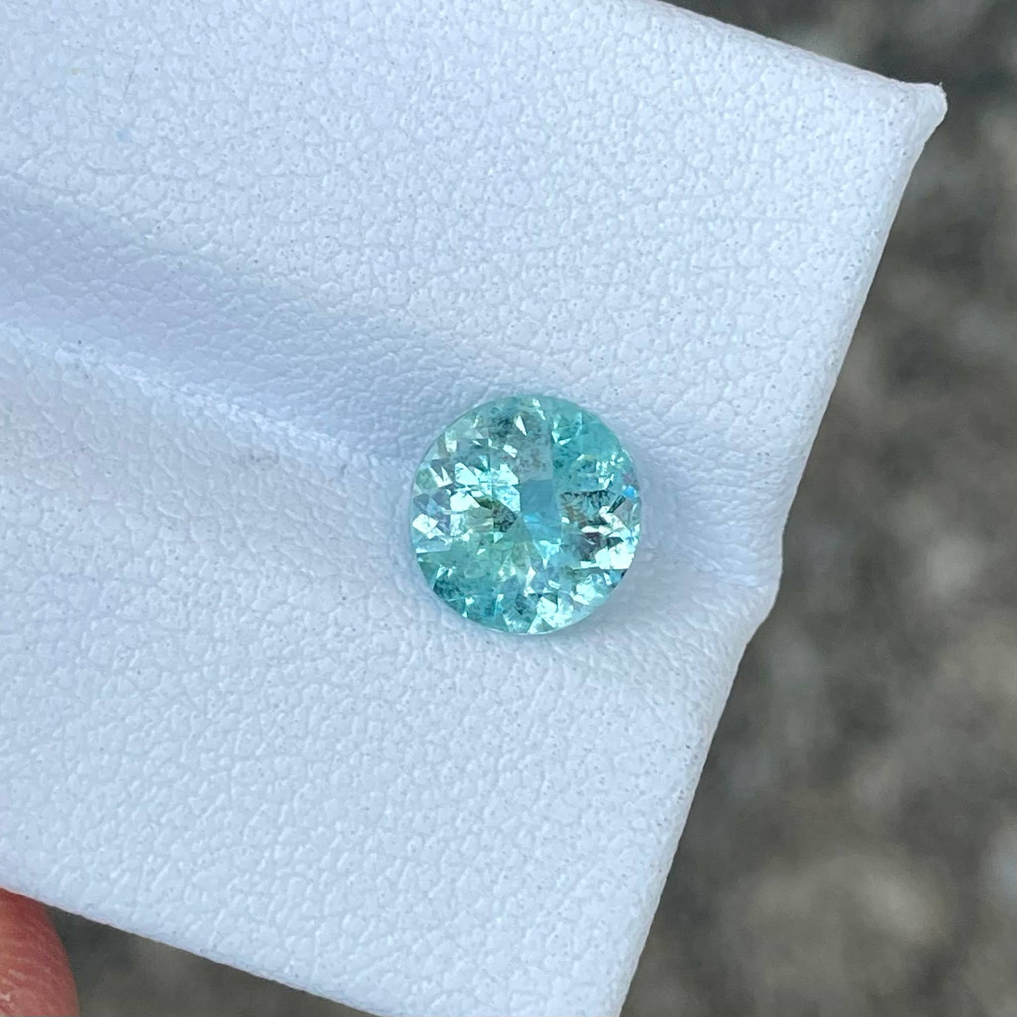 1.02 Carat Round Aquamarine Gemstone