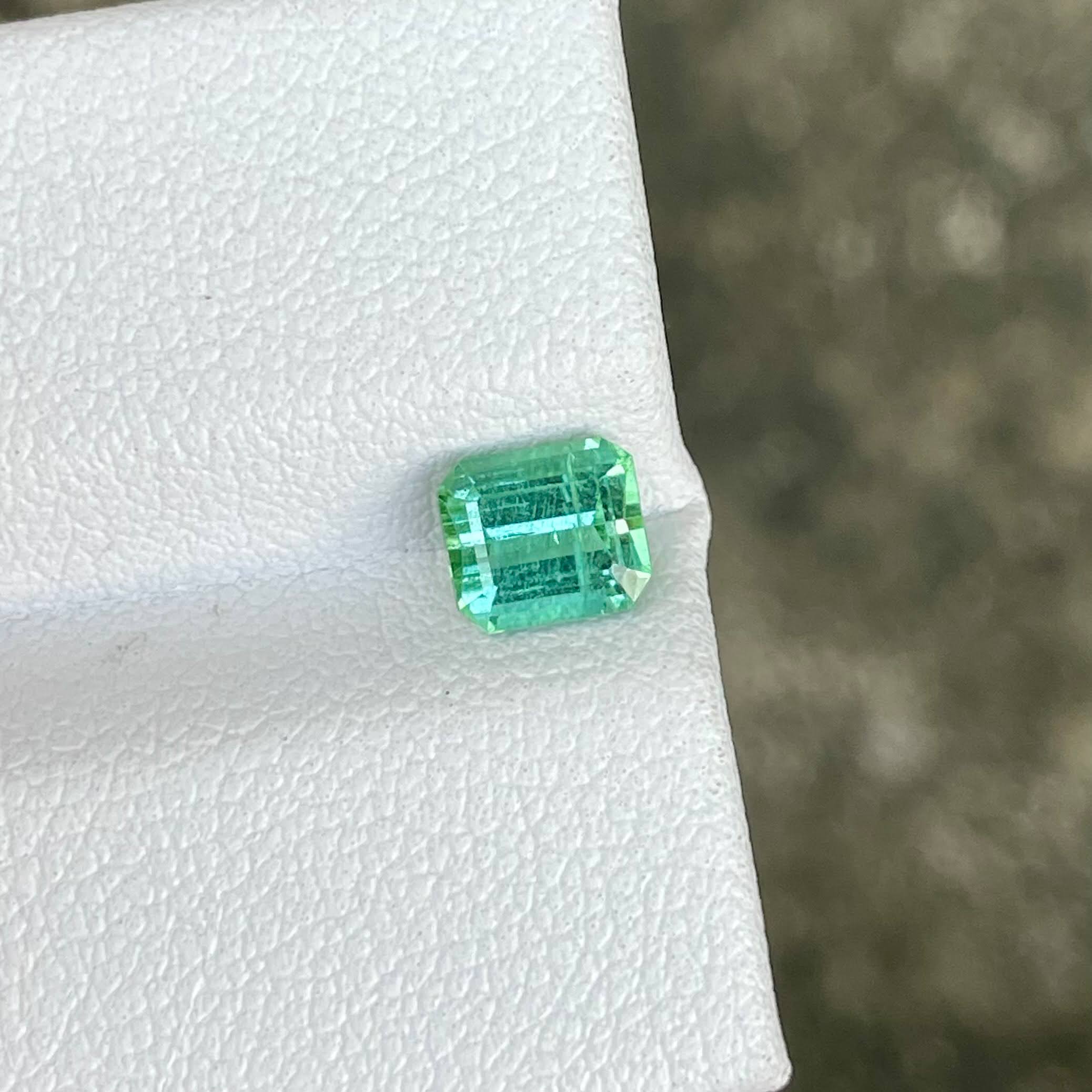  0.88 Carat Lagoon Mint Green Tourmaline