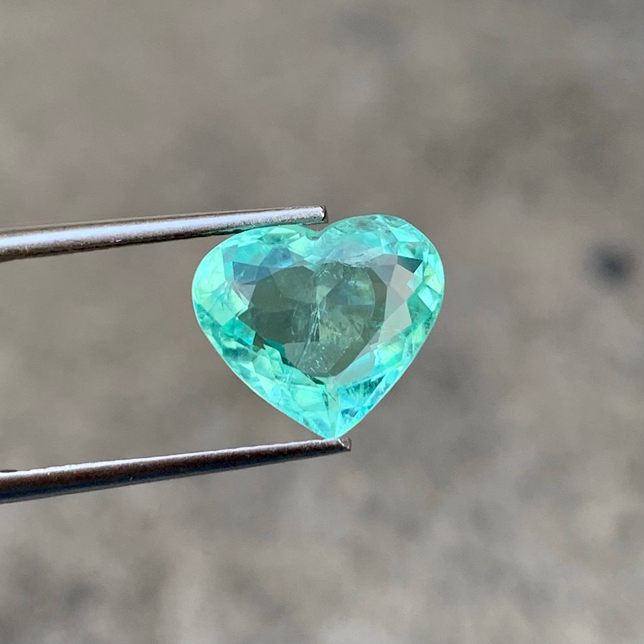 4.97ct AIGS Paraiba Tourmaline Heart