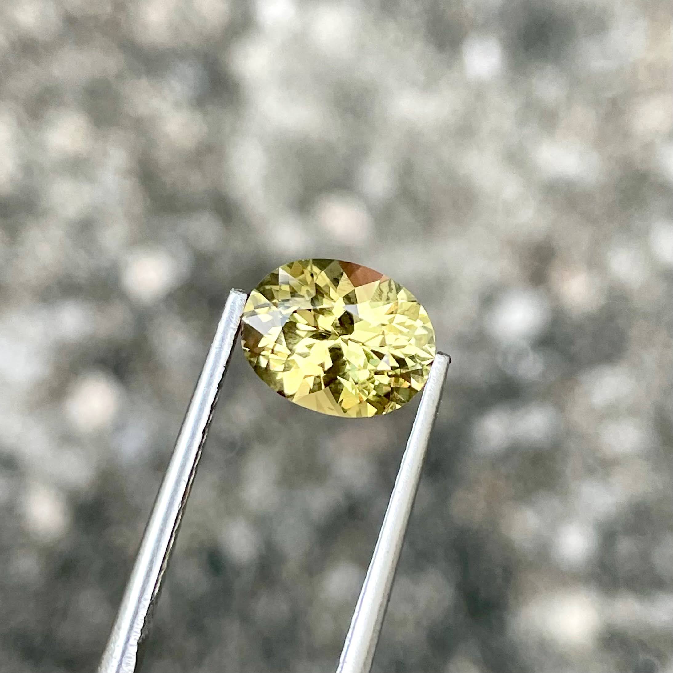 2.29 Carats Yellow Chrysoberyl Stone