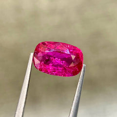 2.14 Ct AIGS Certified Reddish Pink Ruby Oval