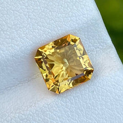 2.55 Carats Citrine Stone Asscher Cut