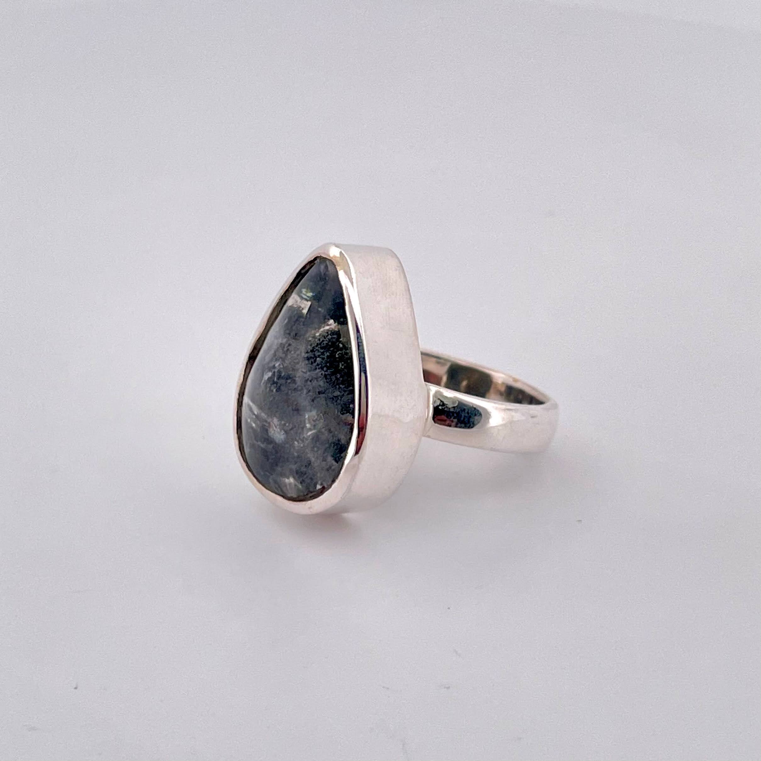 Handmade Rutile Quartz Silver Ring