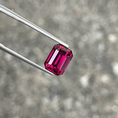 3.30 Carats Garnet Stone Emerald Cut