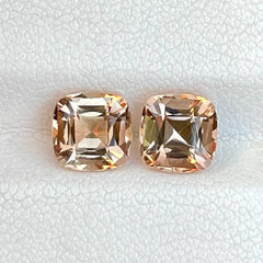 3.15 Carats Topaz Pair Cushion Cut