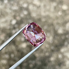 7.76 Carat Pink Spinel Gem Cushion Cut