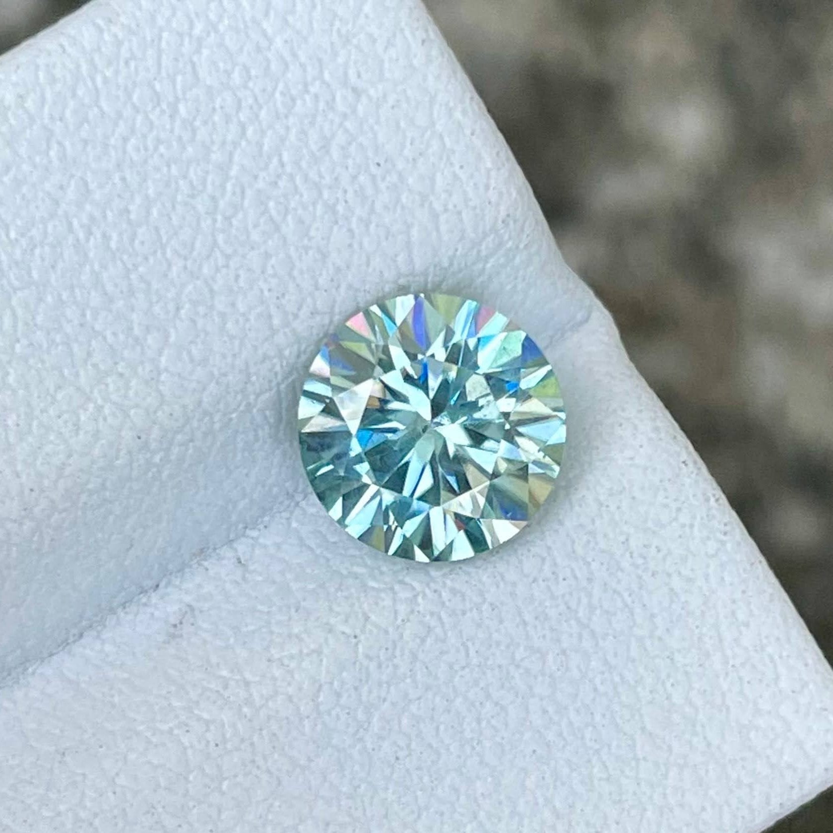 1.80 Carats Round Lab Grown Moissanite