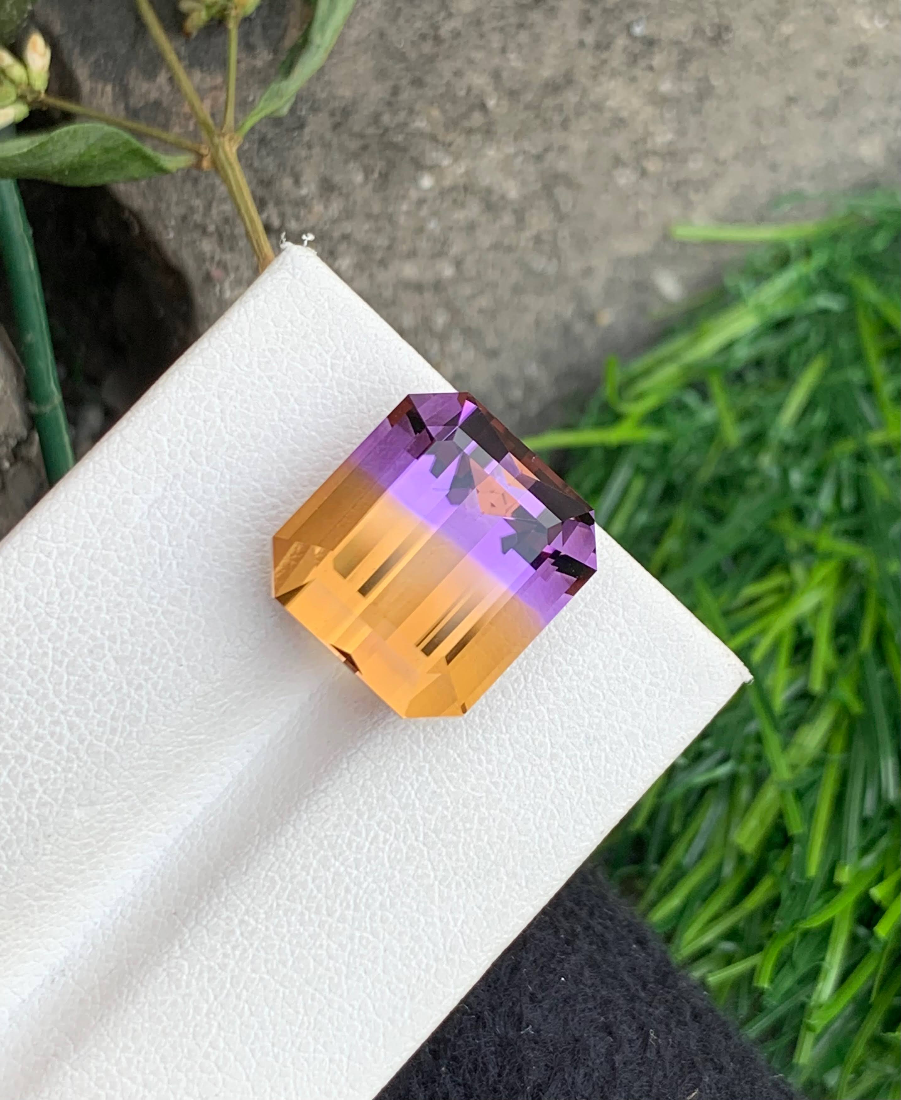 14.65 Carats Bi Color Ametrine Stone