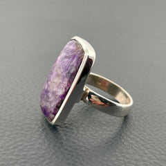 Handmade Chariote Stone Silver Ring