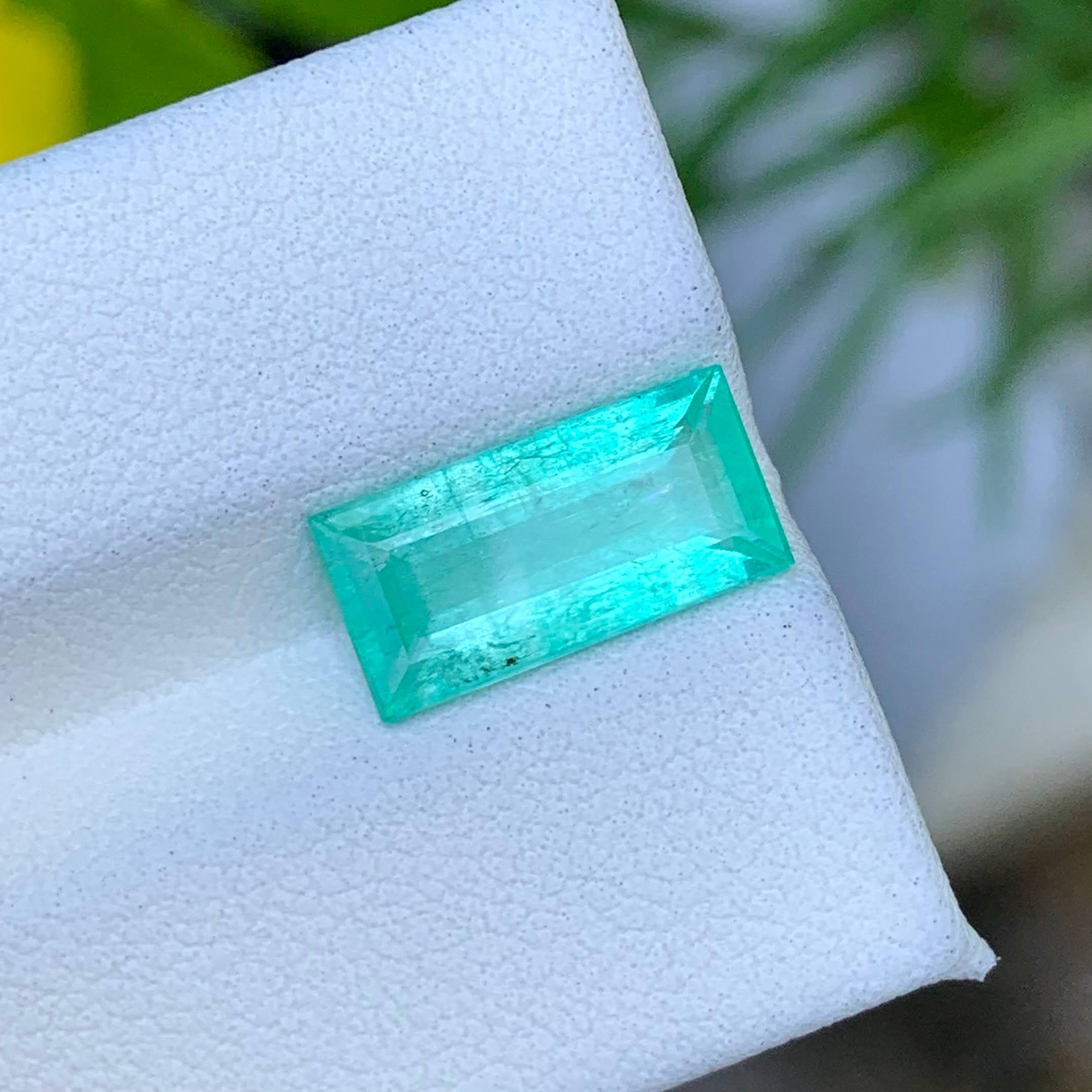 2.89ct Panjshir Emerald Baguette Cut