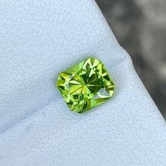 1.55 Carats Peridot Stone Custom Cut