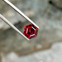 2.45 Carats Hexagon Shape Garnet Stone