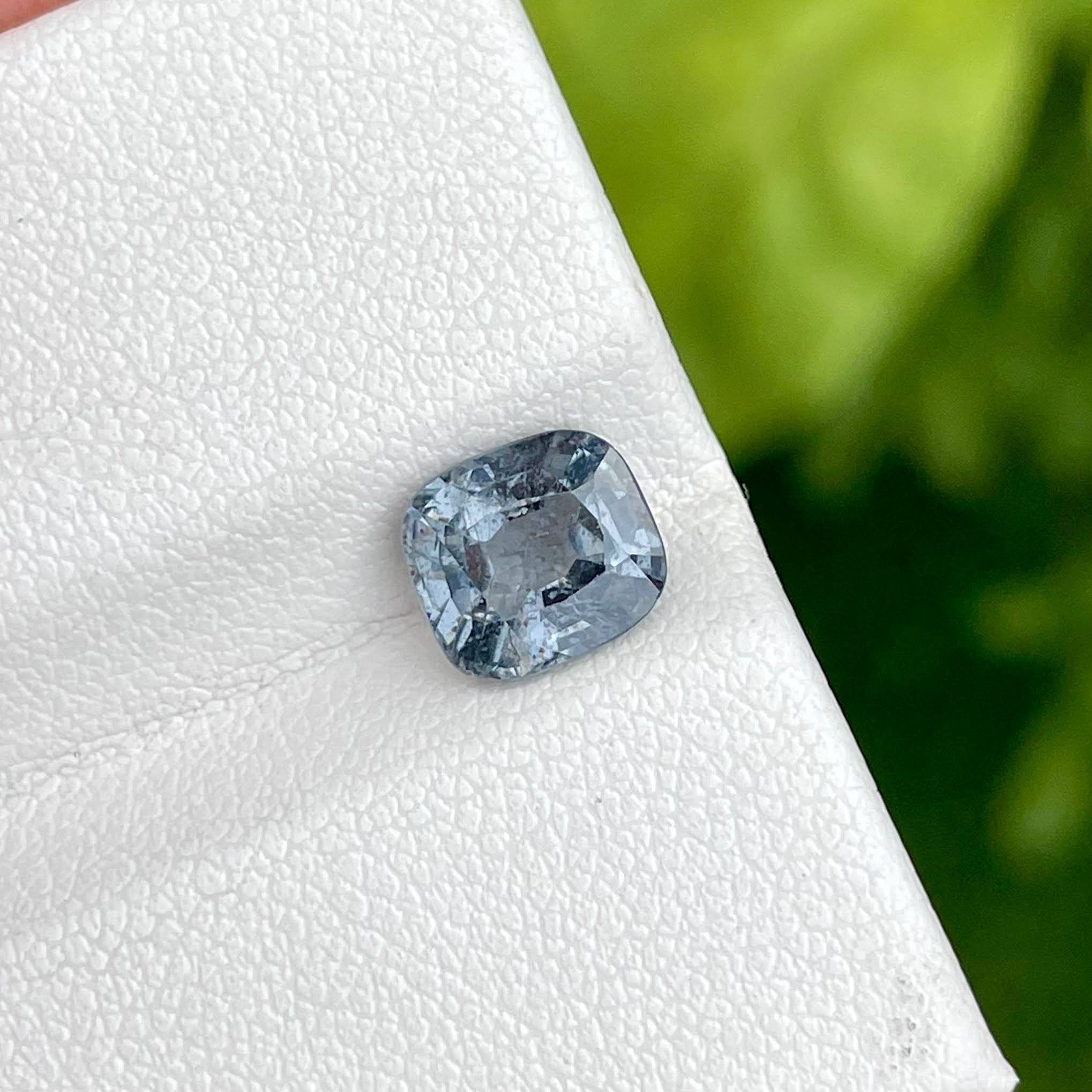 1.75 Carats Bluish Gray Burmese Spinel