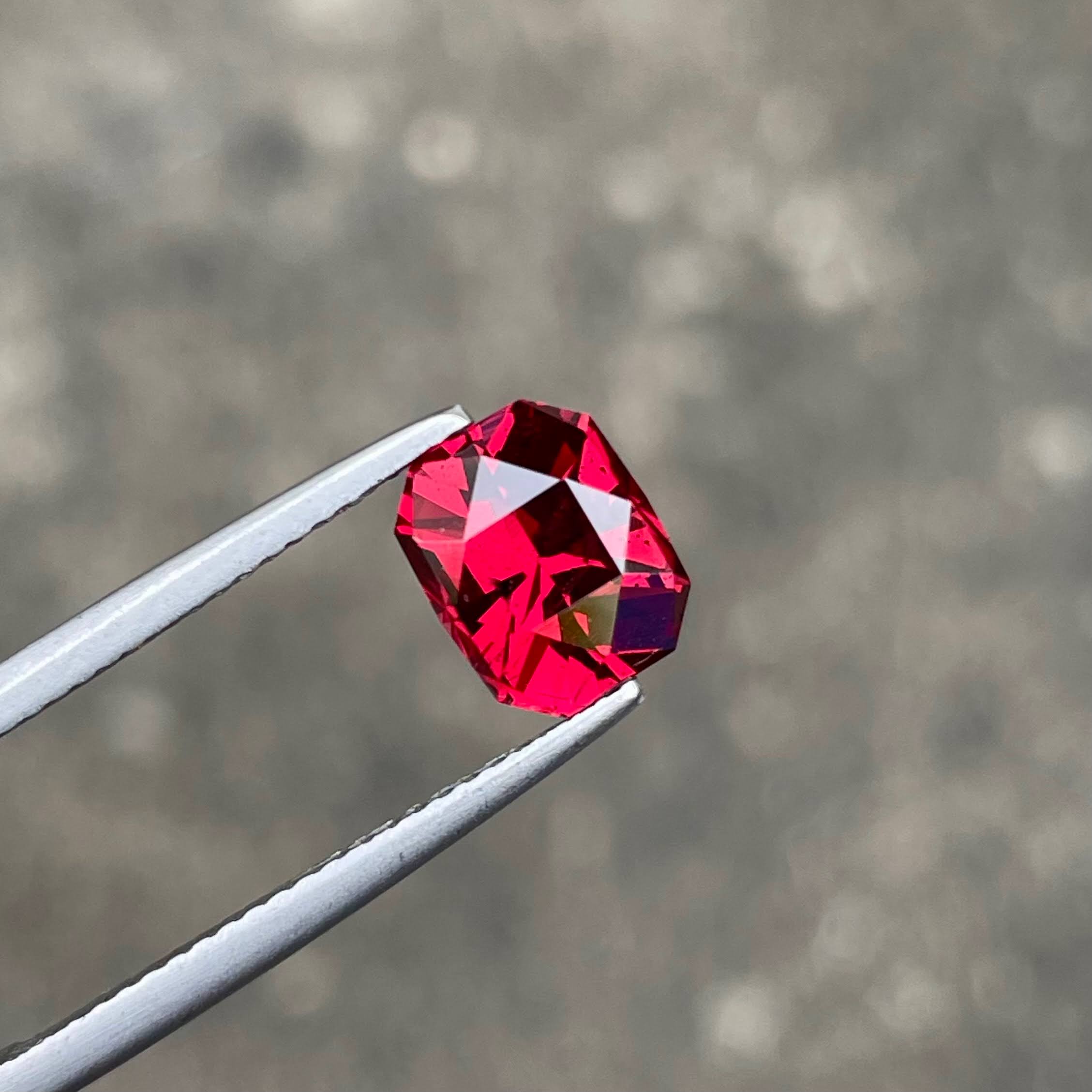 2.70 Carat Bright Red Garnet Stone