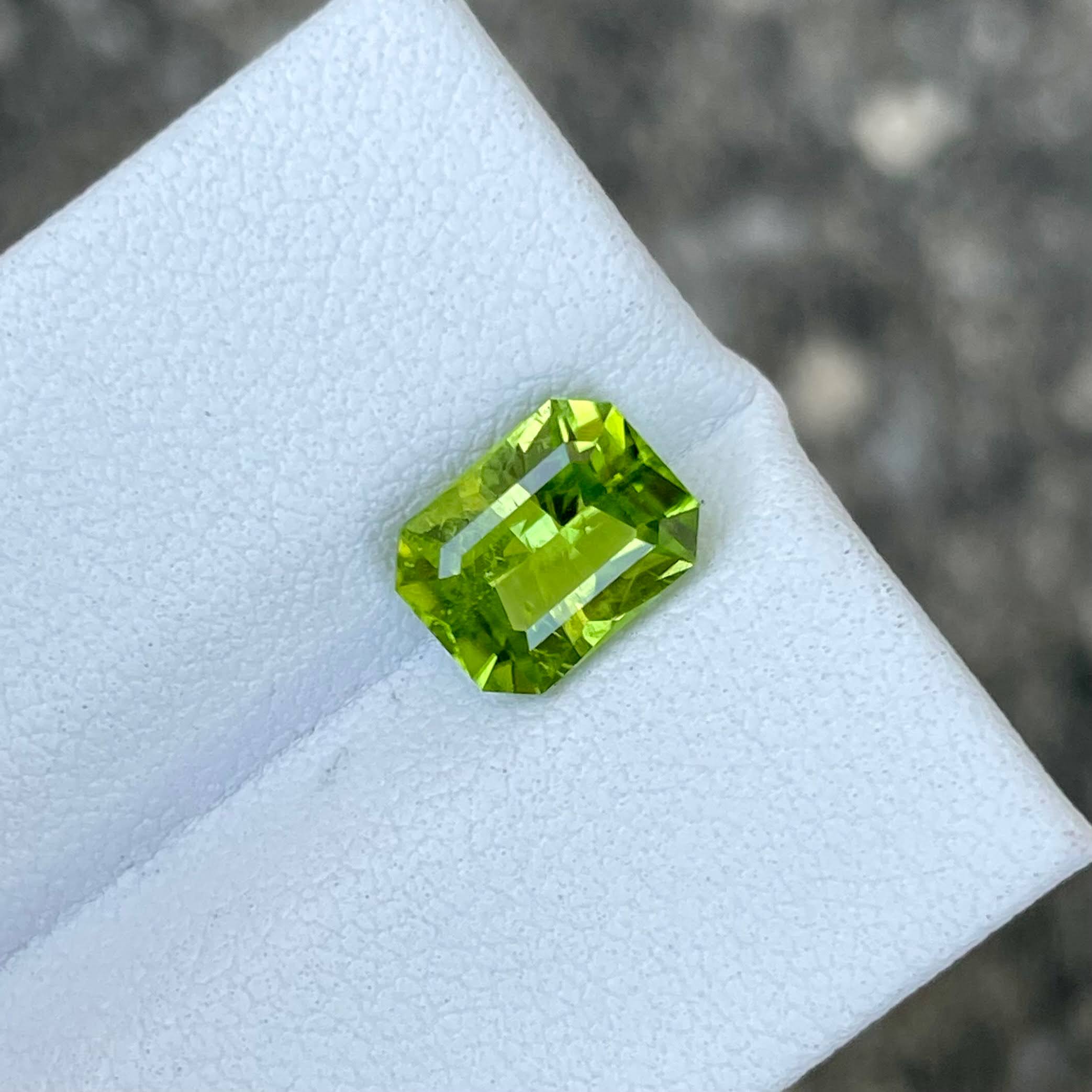 2.10 Carats Peridot Stone Custom Cut