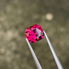 1.92 Carat Reddish Pink Garnet Stone