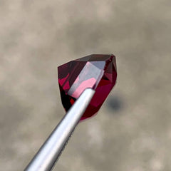 8.15ct Vibrant Pinkish Red Garnet Cushion