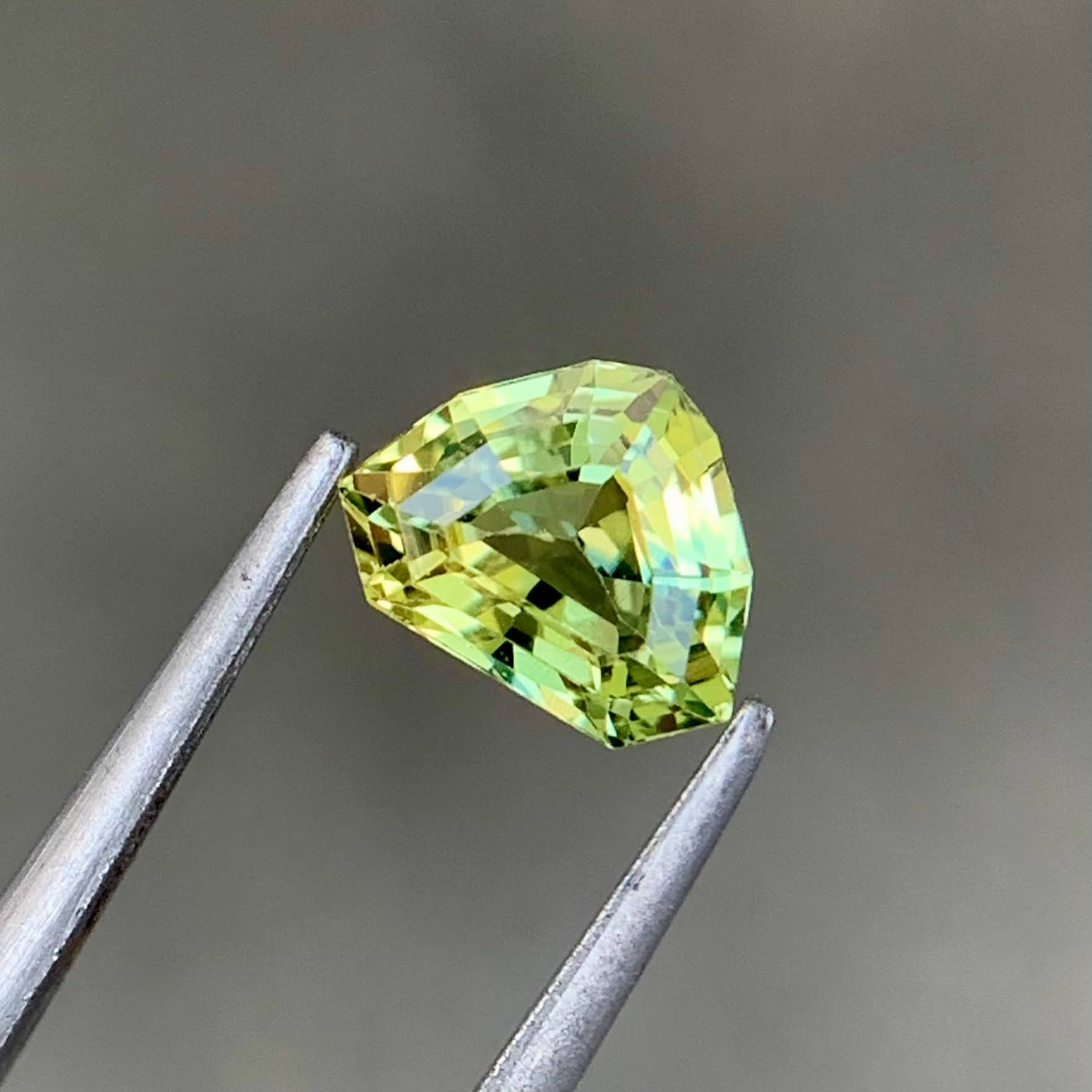 1.08 Ct Natural Parti Sapphire Trilliant Cut