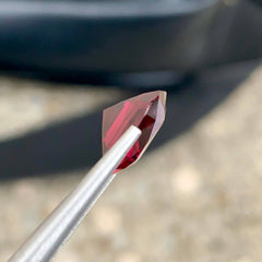 7.47ct Rose Pink Garnet Cushion Cut