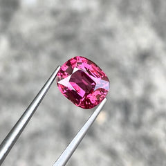 3.96 Carat Pink Spinel Gem Cushion Cut 