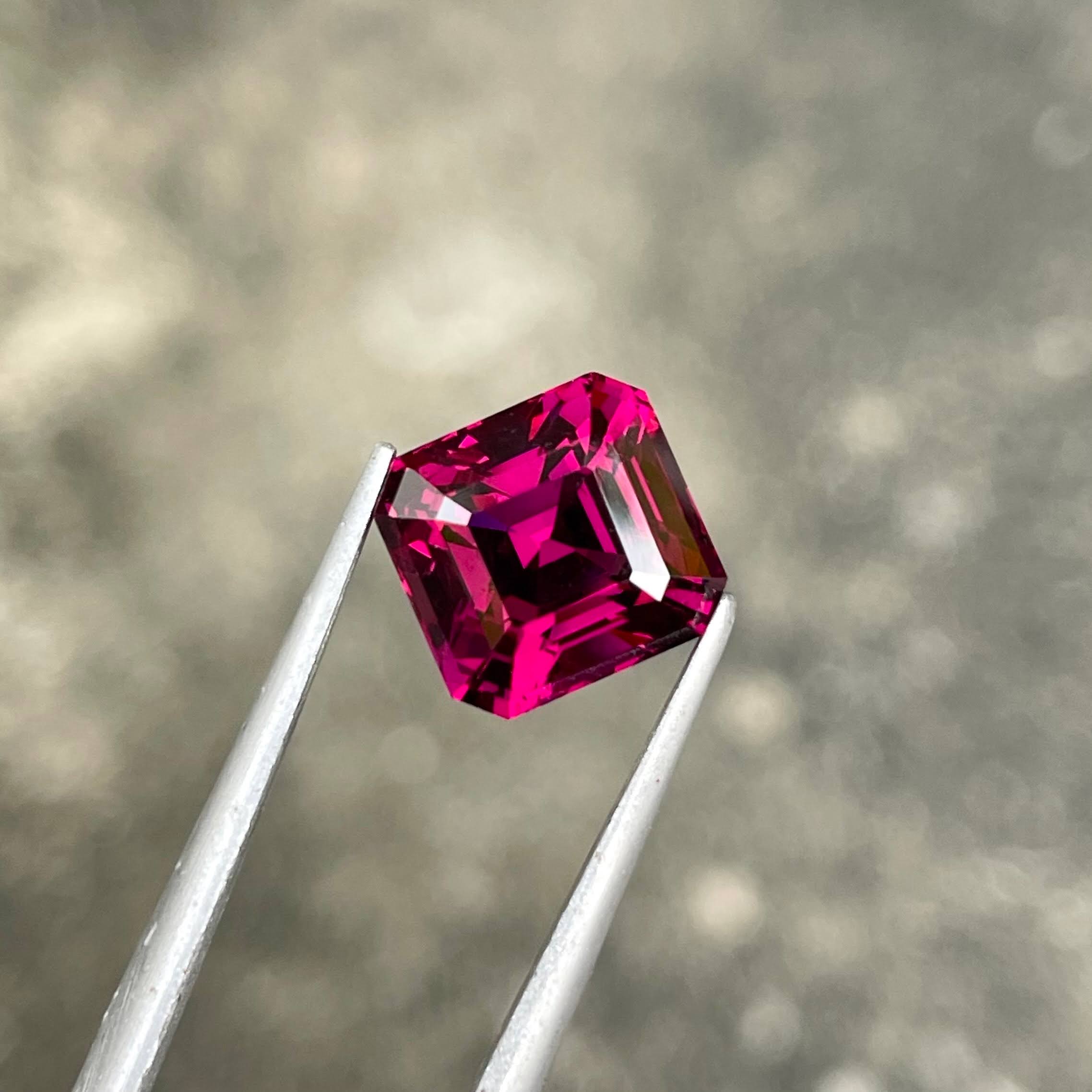 5.31 Carats Purplish Pink Garnet Stone