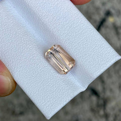 3.38 Carats Topaz Stone Emerald Cut