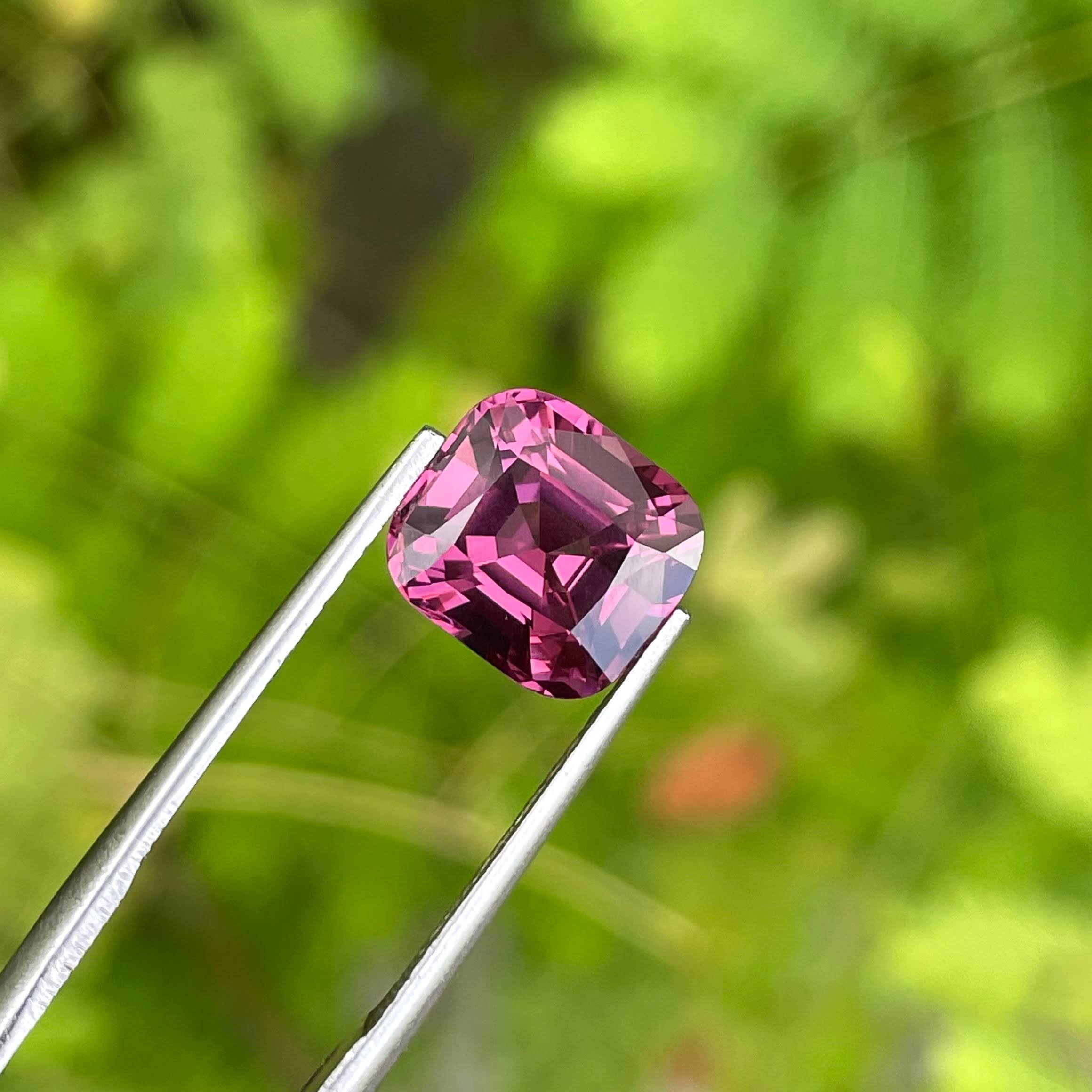 4.03 Carats Pink Spinel Cushion Cut