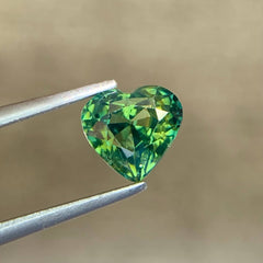 1.53Ct Teal Sapphire Heart Shape
