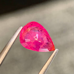 1.44ct Pinkish Red Ruby Pear