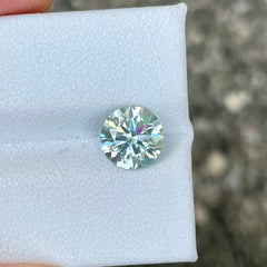 1.85 Carats Round Lab Grown Moissanite