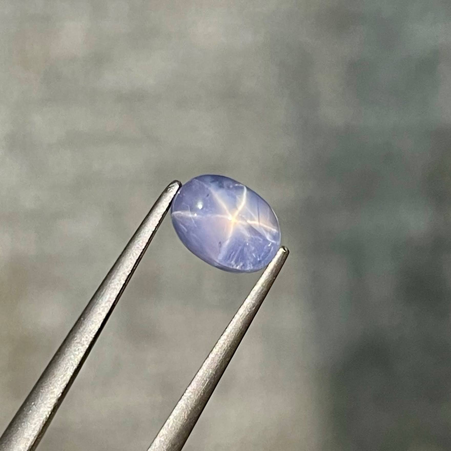 1.63 Carats Star Sapphire Oval Cut Gem