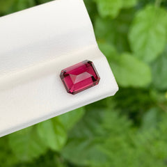 3.80 Carat Pinkish Red Garnet Stone