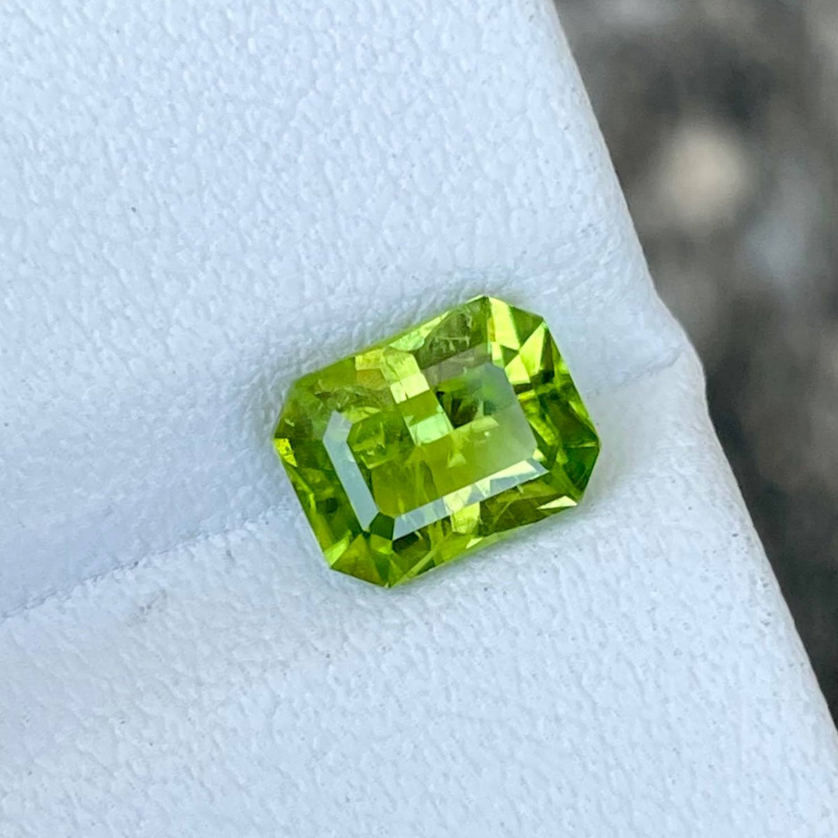 2.10 Carats Peridot Stone Custom Cut